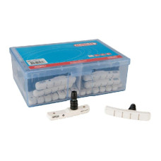 ELVEDES WP BOX V-BRAKE/E-BIKE REMBLOKKEN 72MM WIT 25 STEL
