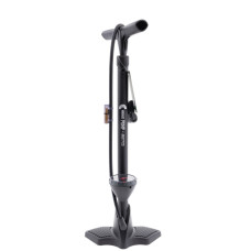 MIRAGE VOETPOMP MET DRUKMETER 11 BAR/160 PSI ZWART 