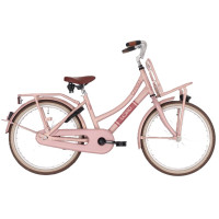 BIKEFUN LOAD 20LMD515 20 INCH REMNAAF MEISJES MAHOGANY ROZE MET ACHTERDRAGER
