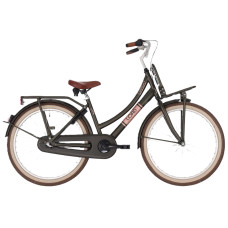 BIKEFUN LOAD 24LMD197 24 INCH NEXUS 3 REMNAAF MEISJES ELEGANCE MAT GREEN MET ACHTERDRAGER