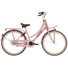 BIKEFUN LOAD 24LMD530 24 INCH NEXUS 3 REMNAAF MEISJES MAHOGANY MAT ROZE MET ACHTERDRAGER
