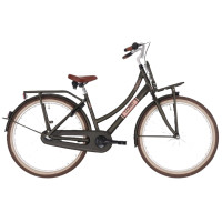 BIKEFUN LOAD 26LMD197 26 INCH NEXUS 3 MEISJES RN KAKI GREEN MAT MET ACHTERDRAGER