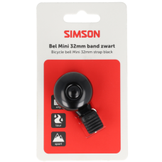 SIMSON S021228 FIETSBEL MINI MET FLEXBAND ZWART OP KAART