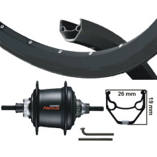 KGS ACHTERWIEL 28 INCH (622) VELG ZW SPAAK ZW NEXUS 7 CENTERLOCK ZWART KGS ACHTERWIEL 28 INCH (622) VELG ZW SPAAK ZW NEXUS 7 CENTERLOCK ZWART