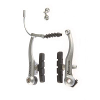 MIRANDA SET V-BRAKE UNIVERSEEL MAT GRIJS  BLISTER
