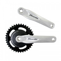MIRANDA ALFA 1 CRANKSTEL MET DISC 95MM 33 TANDS GEPOLIJST ZWART 572333