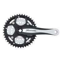MIRANDA BETA3R PLUSF CRANKSET 42/32/22 - 8 MM VERDIEPT ALU/CNC