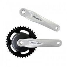 MIRANDA BETA 1 CRANKSTEL MET DISC 95MM 33 TANDS CRANK GEPOLIJST ZWART