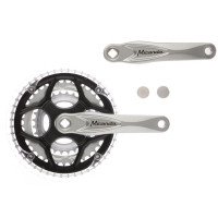 MIRANDA CRANKSET 22/32/42T ALUMINIUM 7/8 SPEED ZILVER VLAK +0 MM OEM