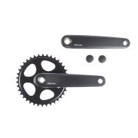 MIRANDA DELTA JIS CRANKSTEL 42T. 3/32 MAT ZWART