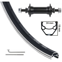 KGS VOORWIEL 28 INCH (622) VELG ZILVER ZWART VASTE AS KGS VOORWIEL 28 INCH (622) VELG ZILVER ZWART VASTE AS
