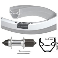 KGS ACHTERWIEL 28 INCH (622) VELG ZILVER CASS 8-9 SP UITVAL