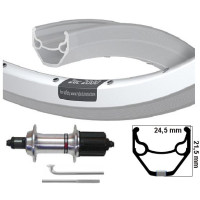 KGS ACHTERWIEL 28 INCH (622) VELG ZILVER CASSETTE 8/9 SPEED UITVAL KGS ACHTERWIEL 28 INCH (622) VELG ZILVER CASSETTE 8/9 SPEED UITVAL