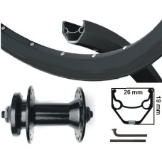 KGS VOORWIEL 28 INCH (622) VELG ZWART NAAF DISC 6-BOUT ZWART KGS VOORWIEL 28 INCH (622) VELG ZWART NAAF DISC 6-BOUT ZWART