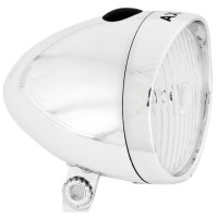 AXA KOPLAMP CLASSIC 4 LUX BATTERIJ ZILVER OP KAART