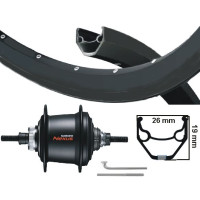 KGS ACHTERWIEL 28 INCH (622) ZWART NEXUS 7 DISK CENTERLOCK