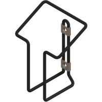 STECO UNIVERSELE HOUDER VOOR E-BIKE ACCCULADER ZWART