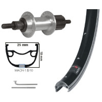 KGS ACHTERWIEL 28 INCH (622) VELG ZWART / ZILVER CASSETTE 8/9 SP VASTE AS KGS ACHTERWIEL 28 INCH (622) VELG ZWART / ZILVER CASSETTE 8/9 SP VASTE AS