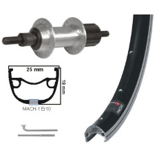 KGS ACHTERWIEL 28 INCH (622) VELG ZWART / ZILVER CASSETTE 8/9 SP VASTE AS KGS ACHTERWIEL 28 INCH (622) VELG ZWART / ZILVER CASSETTE 8/9 SP VASTE AS