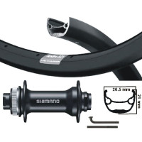 KGS SHIMANO VOORWIEL 28 / 29 INCH ( 622 ) ZWART THRU AXXLE CENTERLOCK 110 MM