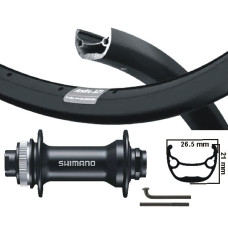 KGS SHIMANO VOORWIEL 28 / 29 INCH ( 622 ) ZWART THRU AXXLE CENTERLOCK 110 MM