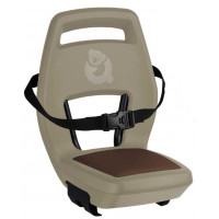 QIBBEL Q345 ACHTERZITJE 6+ JUNIOR MET VOETSTEUNEN EN BESCHERMPLATEN CAPPUCCINO BRUIN