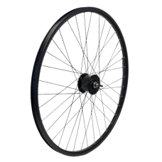 KGS VOORWIEL 28 INCH (622) RVS ZILVER NAAFDYNAMO ROLLERBRAKE ZWART