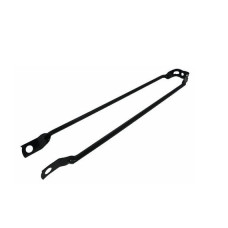HZB SPATBORDSTANG STAAL 28 INCH GLANS ZWART 10MM AS BEVESTIGING