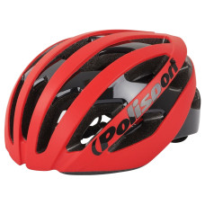 POLISPORT LIGHT PRO FIETSHELM M 52-58CM MAT ROOD/ZWART