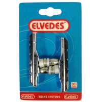 ELVEDES 6804-CARD V-TYPE REMBLOKSET 72MM ALUMINIUM ZILVER OP KAART