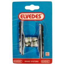 ELVEDES 6804-CARD V-TYPE REMBLOKSET 72MM ALUMINIUM ZILVER OP KAART