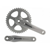 MIRANDA CRANKSET ALU ZILVER 42 TANDS 3/32 + 1/8 OEM MIRANDA CRANKSET ALU ZILVER 42 TANDS 3/32 + 1/8 OEM