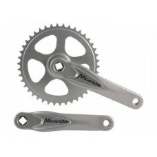 MIRANDA CRANKSET ALU ZILVER 42 TANDS  3/32 + 1/8 OEM