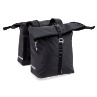 NEW LOOXS 168.330 CANTOS DUBBELE FIETSTAS TARPAULIN 36L. ZWART