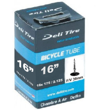 DELI TIRE BINNENBAND SV3 16 INCH 40/54-305 16X1.75 /2.125 35 MM DELI TIRE BINNENBAND SV3 16 INCH 40/54-305 16X1.75 /2.125 35 MM