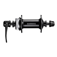 SHIMANO FH-QC300 CASSETTENAAF CENTERLOCK 100/36 ZWART