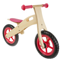 WOODEN LOOPFIETS MET GREEP HOUT 12 INCH ROOD