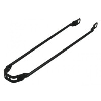 HZB SPATBORDSTANG TOUR 28X11/2INCH/635 GLANS ZWART 10MM AS BEVESTIGING