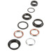M-WAVE BALHOOFDSTEL 44/28,5MM SEMI GEINTEGREERD ZWART IN DOOSJE