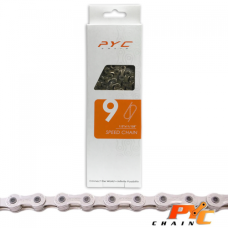 PYC FIETSKETTING 9 SPEED 1/2X11/128 116 SCHAKELS 6.5MM OP KAART PYC FIETSKETTING 9 SPEED 1/2X11/128 116 SCHAKELS 6.5MM OP KAART