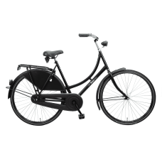 BURGERS NOSTALGIE DELUXE DAMES SHIMANO REMNAAF 57 CM MAT ZWART