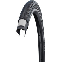 SCHWALBE BUITENBAND DELTA CRUISER PLUS 28X1.75 (47-622) ACTIVE LINE ZWART REFLEX (LABEL)