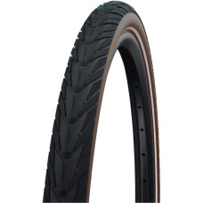 DELI TIRE BUITENBAND FLYDE 37-622 28X1.40 700X35C ZWART-BRUIN SA-234 BREAKER REFLECTIE