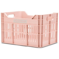 URBAN PROOF FIETSKRAT RECYCLED KUNSTSTOF 30L CLICK PASTEL ROZE 40X30X25 CM