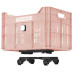 URBAN PROOF FIETSKRAT RECYCLED KUNSTSTOF 30L CLICK PASTEL ROZE 40X30X25 CM URBAN PROOF FIETSKRAT RECYCLED KUNSTSTOF 30L CLICK PASTEL ROZE 40X30X25 CM