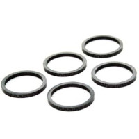 HZB SPACERS 28.6 MM 1-1/8 INCH OVERSIZED 3 MM CARBON 5 STUKS 6500030