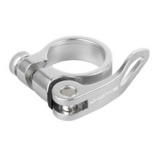 MIRAGE ZADELPENKLEM MET SNELSPANNER 31.8Ø ZILVER OP KAART