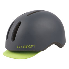 POLISPORT COMMUTER FIETSHELM M 54-58CM GRIJS/FLUO GEEL POLISPORT COMMUTER FIETSHELM M 54-58CM GRIJS/FLUO GEEL