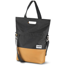 URBANPROOF RECYCLED ENKELE / SHOPPER FIETSTAS 20 LITER GRIJS-GEEL