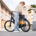 URBANPROOF RECYCLED ENKELE / SHOPPER FIETSTAS 20 LITER GRIJS-GEEL